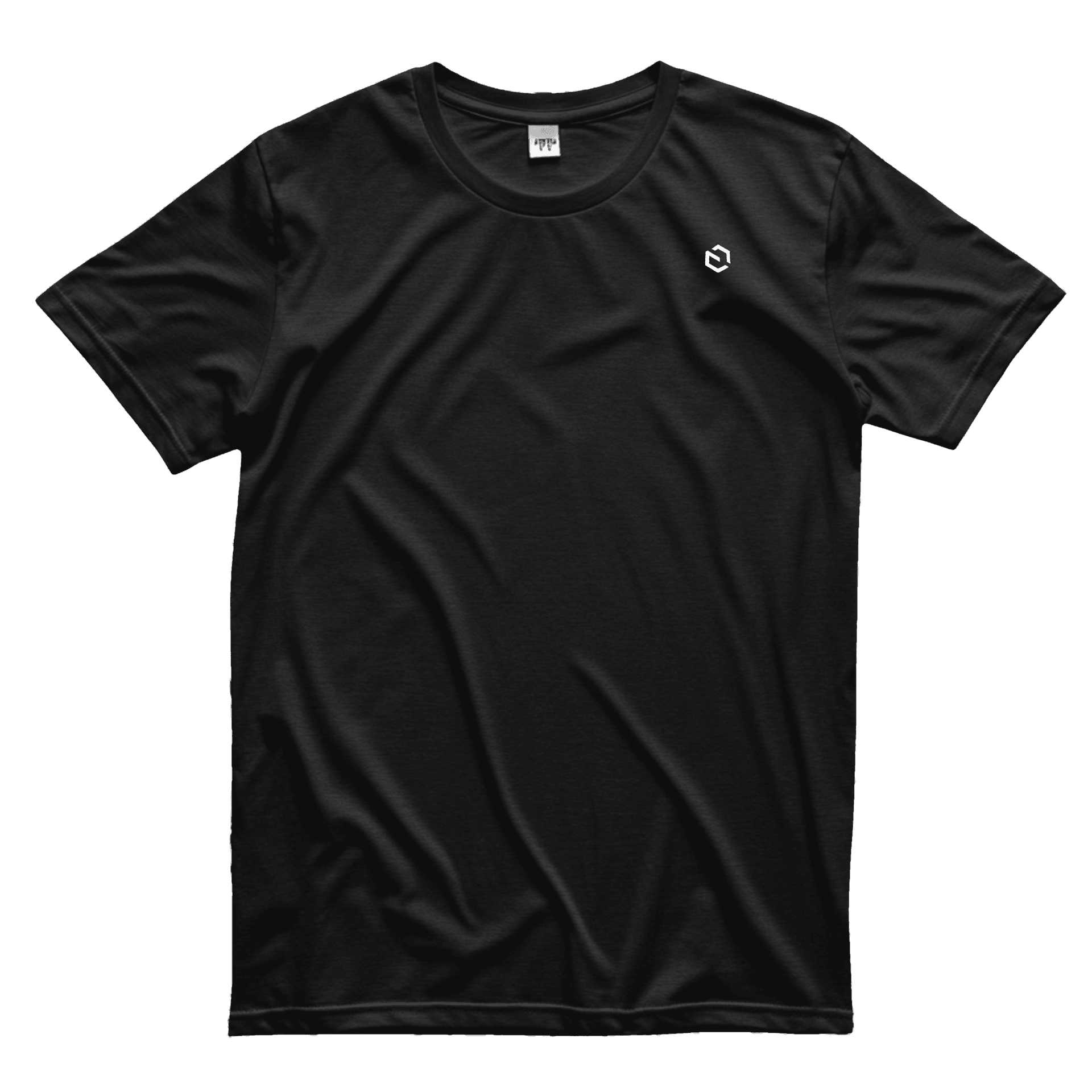 Black tshirt with the Payload logo on the front